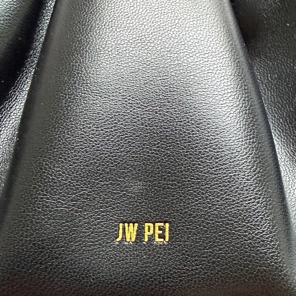 JW PEI Black Ruched Shoulder Bag - Picture 2 of 6